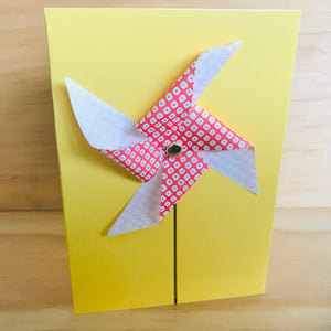 Handmade 3D Pin-Wheel Greeting Cards