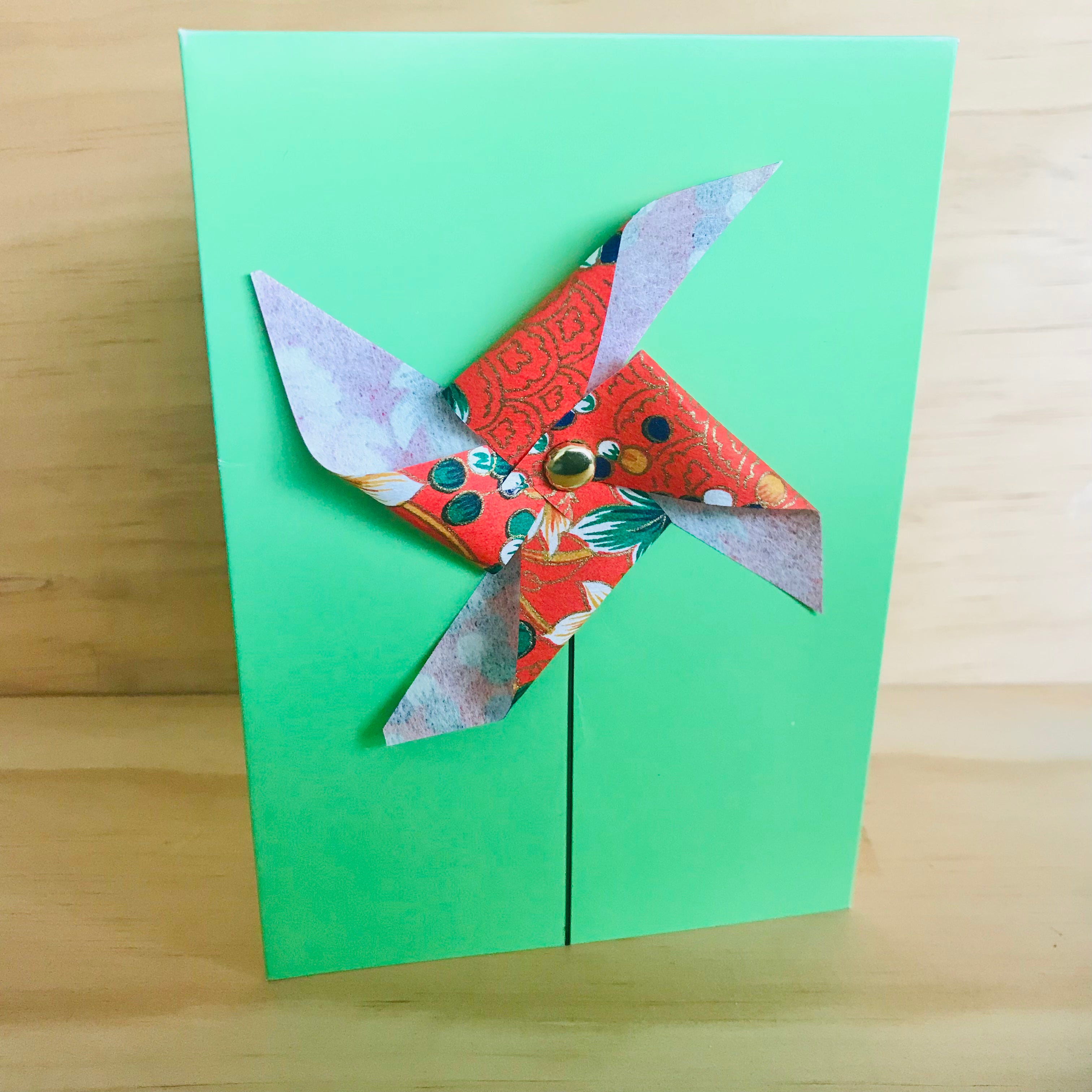 Handmade 3D Pin-Wheel Greeting Cards