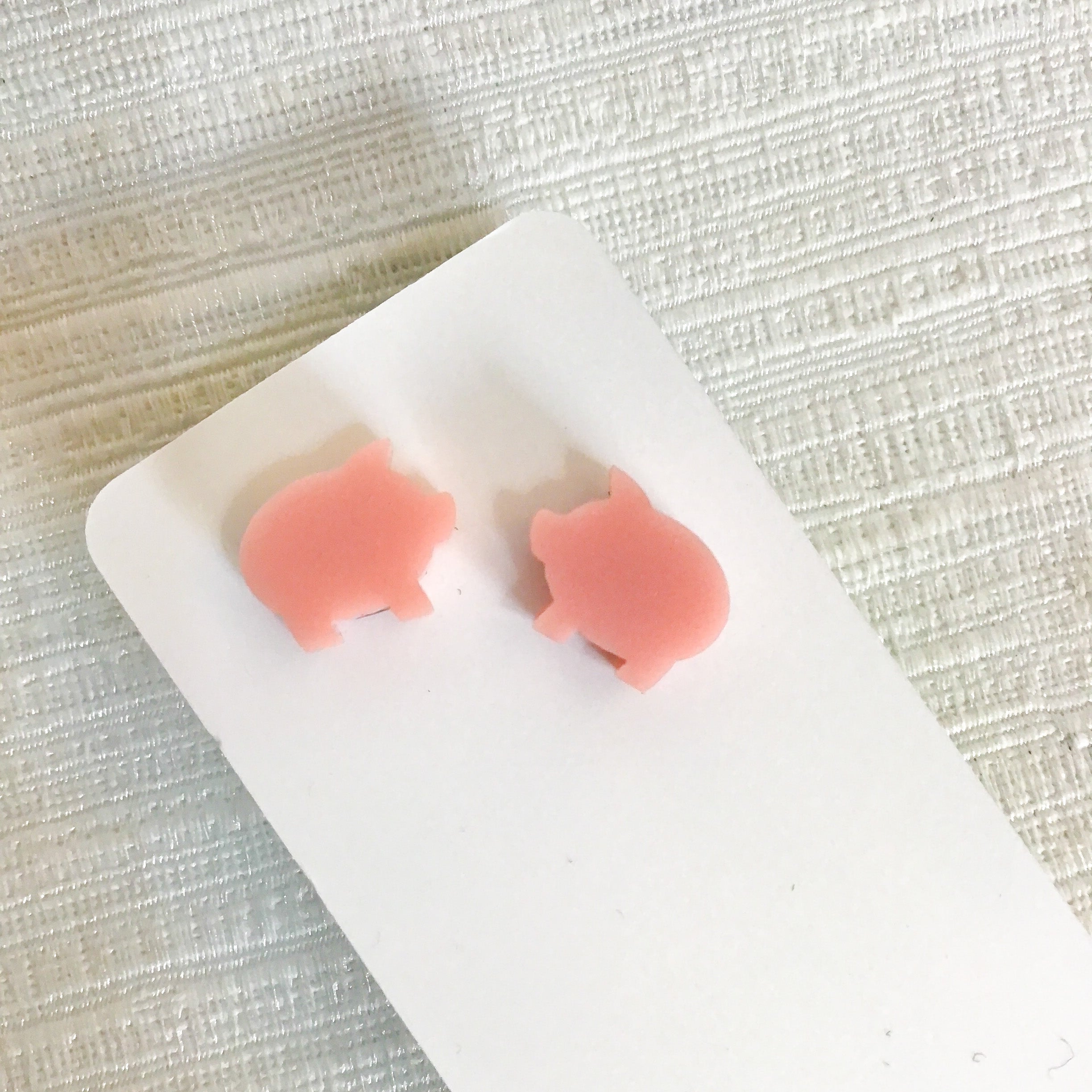 Novelty Studs Earrings - Graphic Acrylic