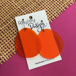 Bold Perspex Disc Earrings