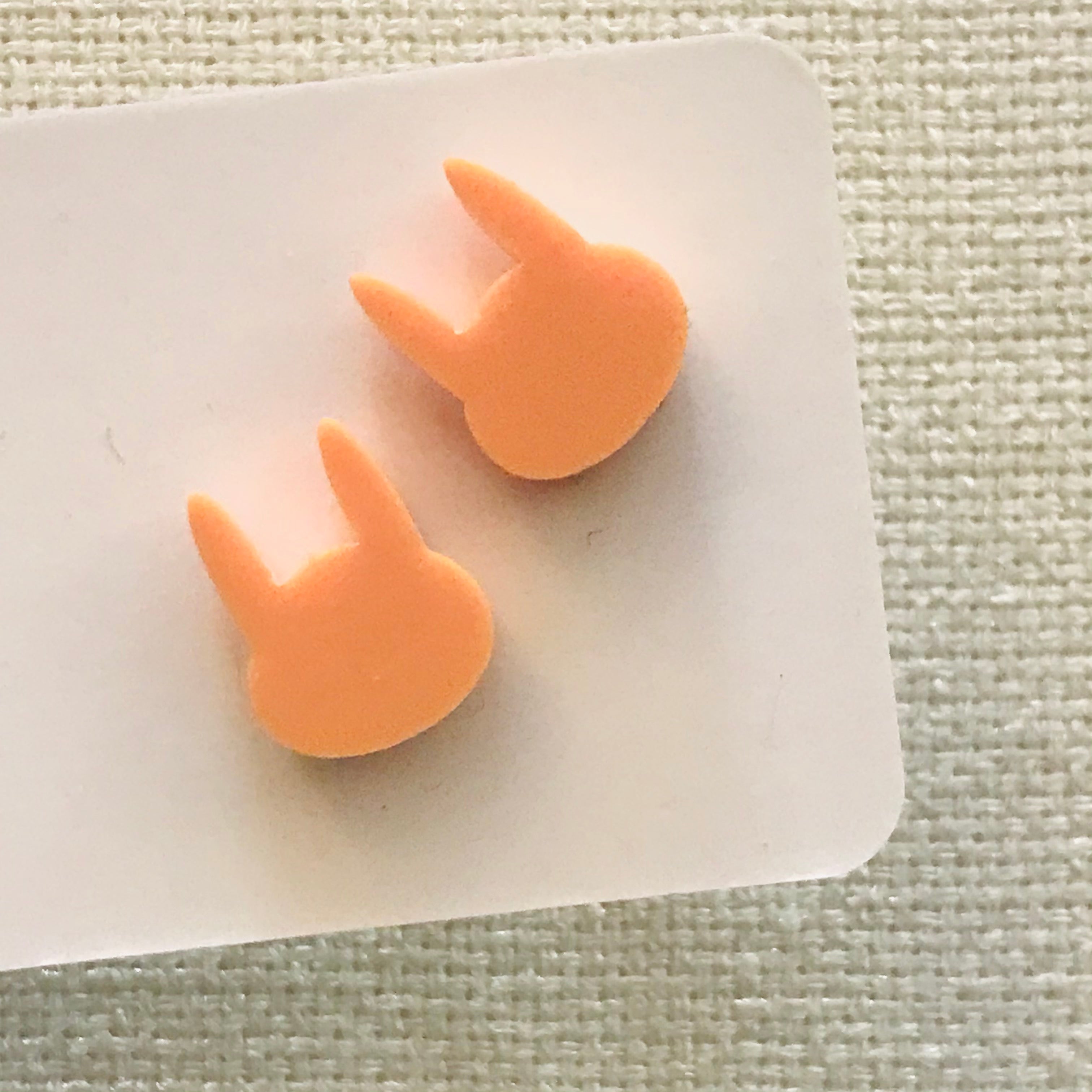 Novelty Studs Earrings - Graphic Acrylic