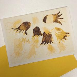 Mixed Media Recycled A6 Art Print Greeting Cards with Envelopes