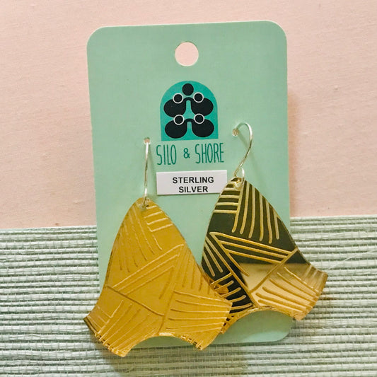 Art Deco Acrylic Earrings - Flare (large)