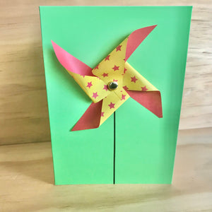 Handmade 3D Pin-Wheel Greeting Cards