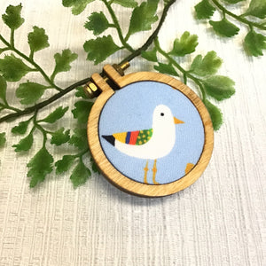 Mini Embroidery Hoop Brooches