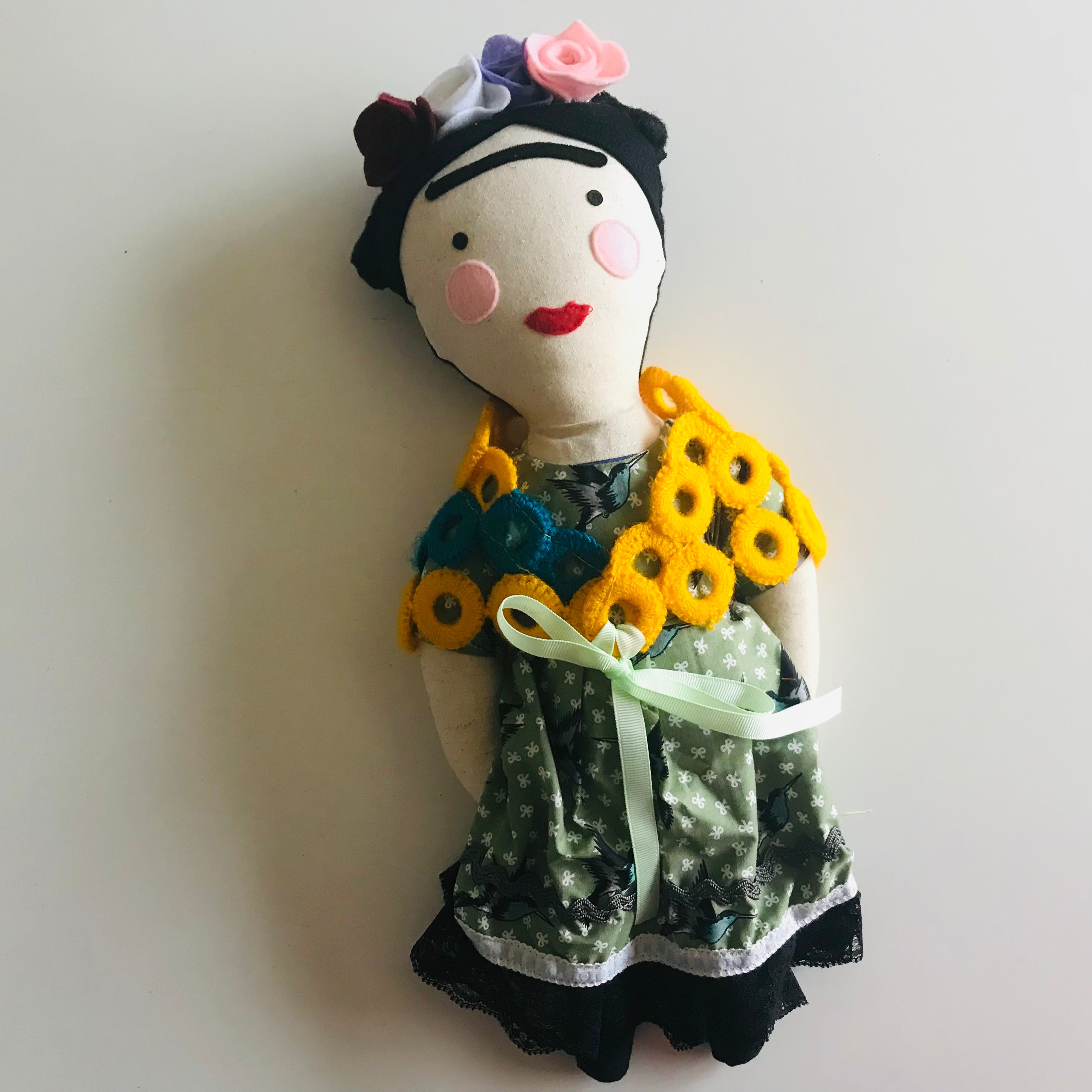 Frida Kahlo Cloth Doll