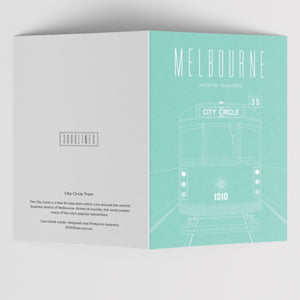 Melbourne Landmark Art Print Greeting Cards