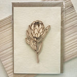Seed cards with various wooden art