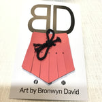 Hand painted leather, faux-leather, perspex & vinyl Shoe Tassel Fringe