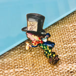 Alice in Wonderland Wood Brooches