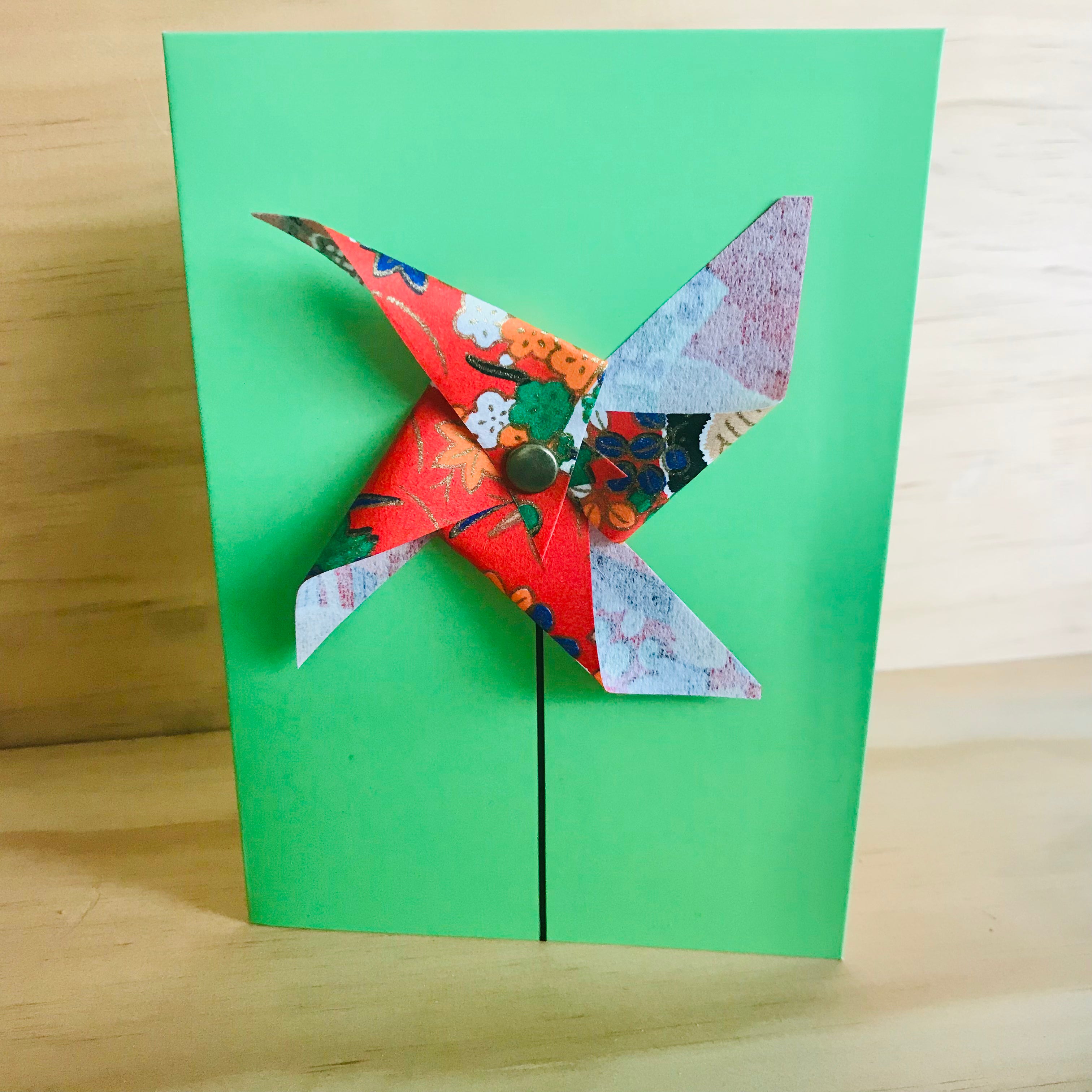 Handmade 3D Pin-Wheel Greeting Cards