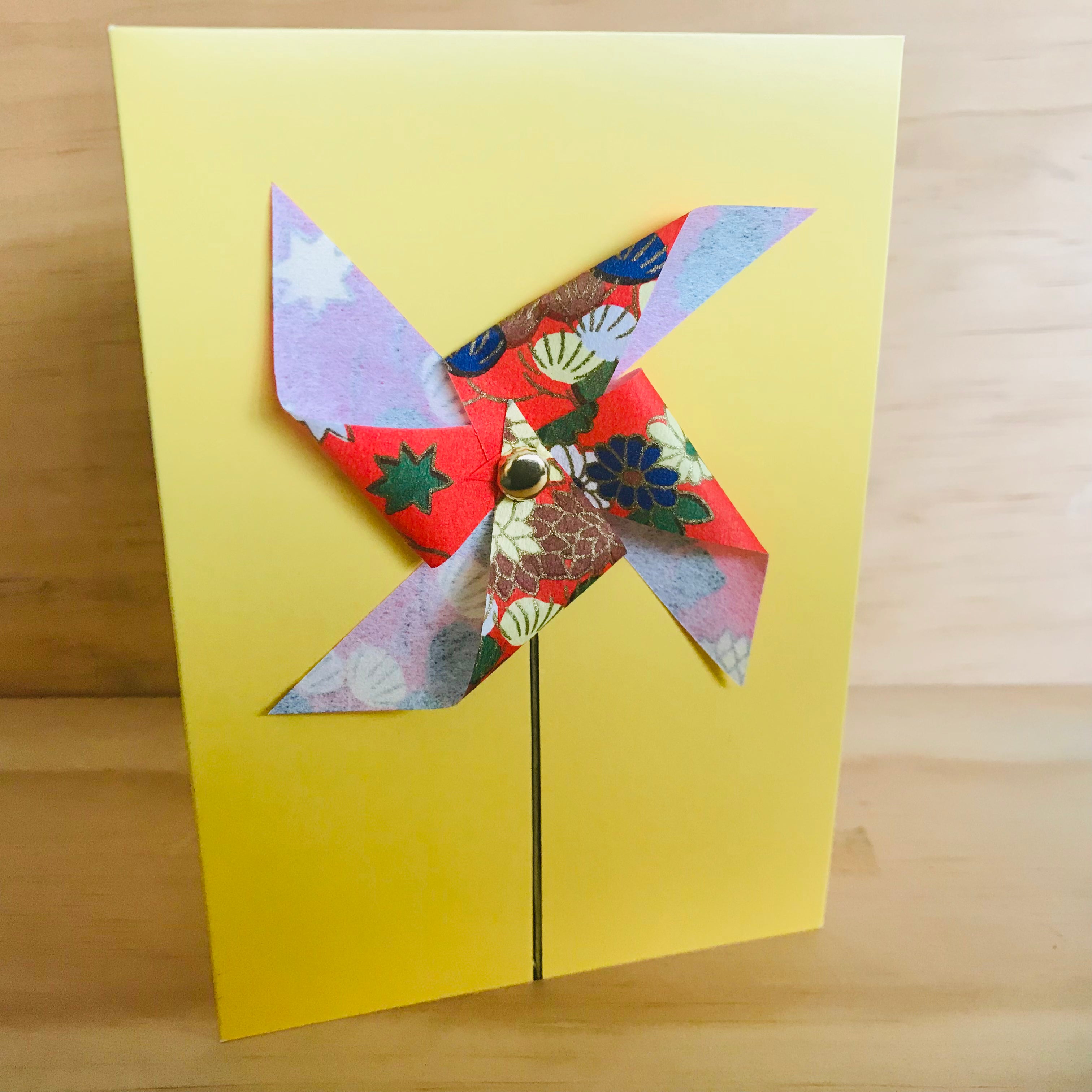 Handmade 3D Pin-Wheel Greeting Cards