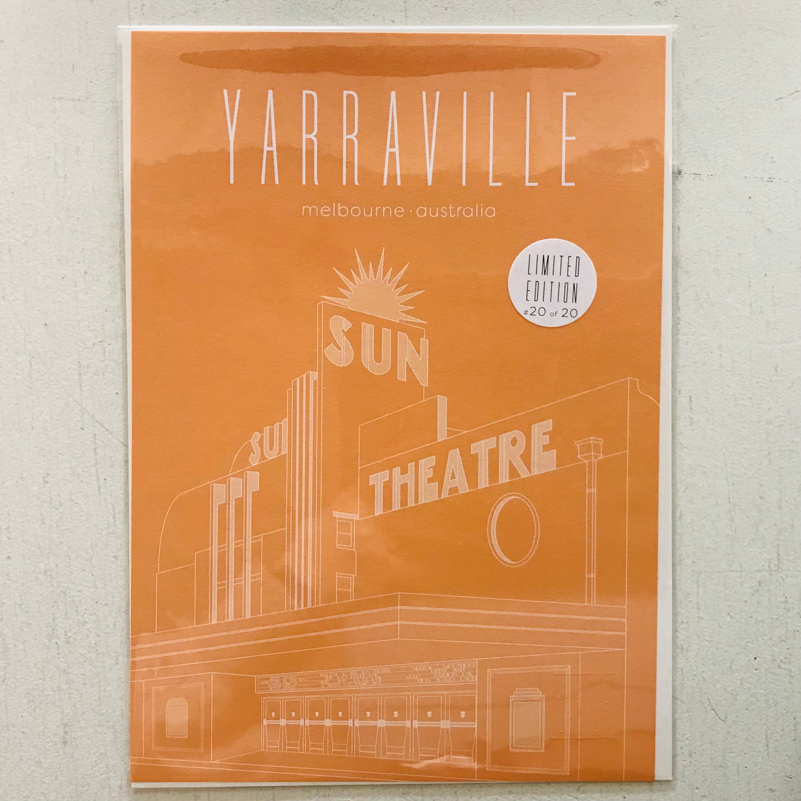 The Sun Theatre - Yarraville Limited Edition Unframed Print