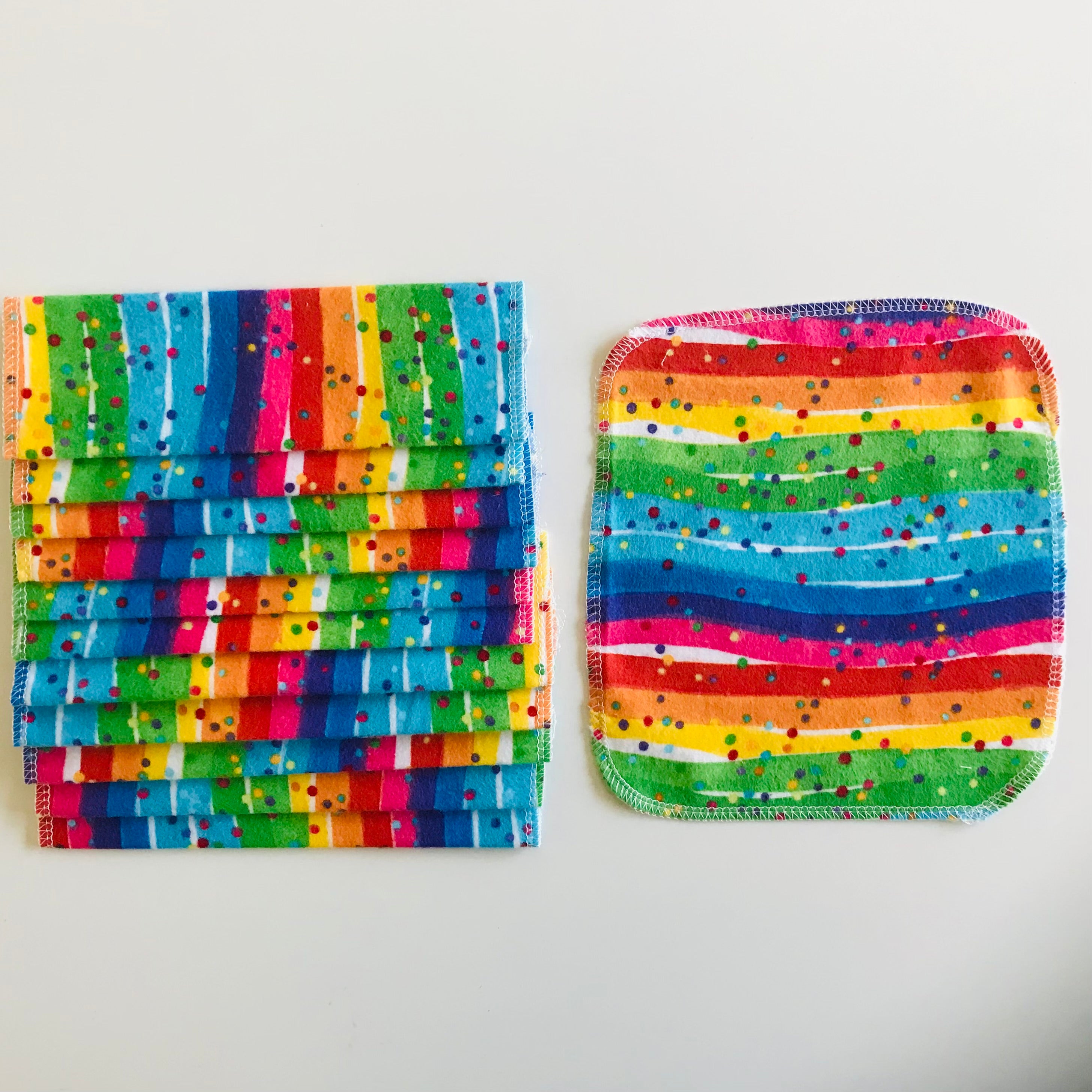 No Waste Reusable Baby Wipes  - pack of 12