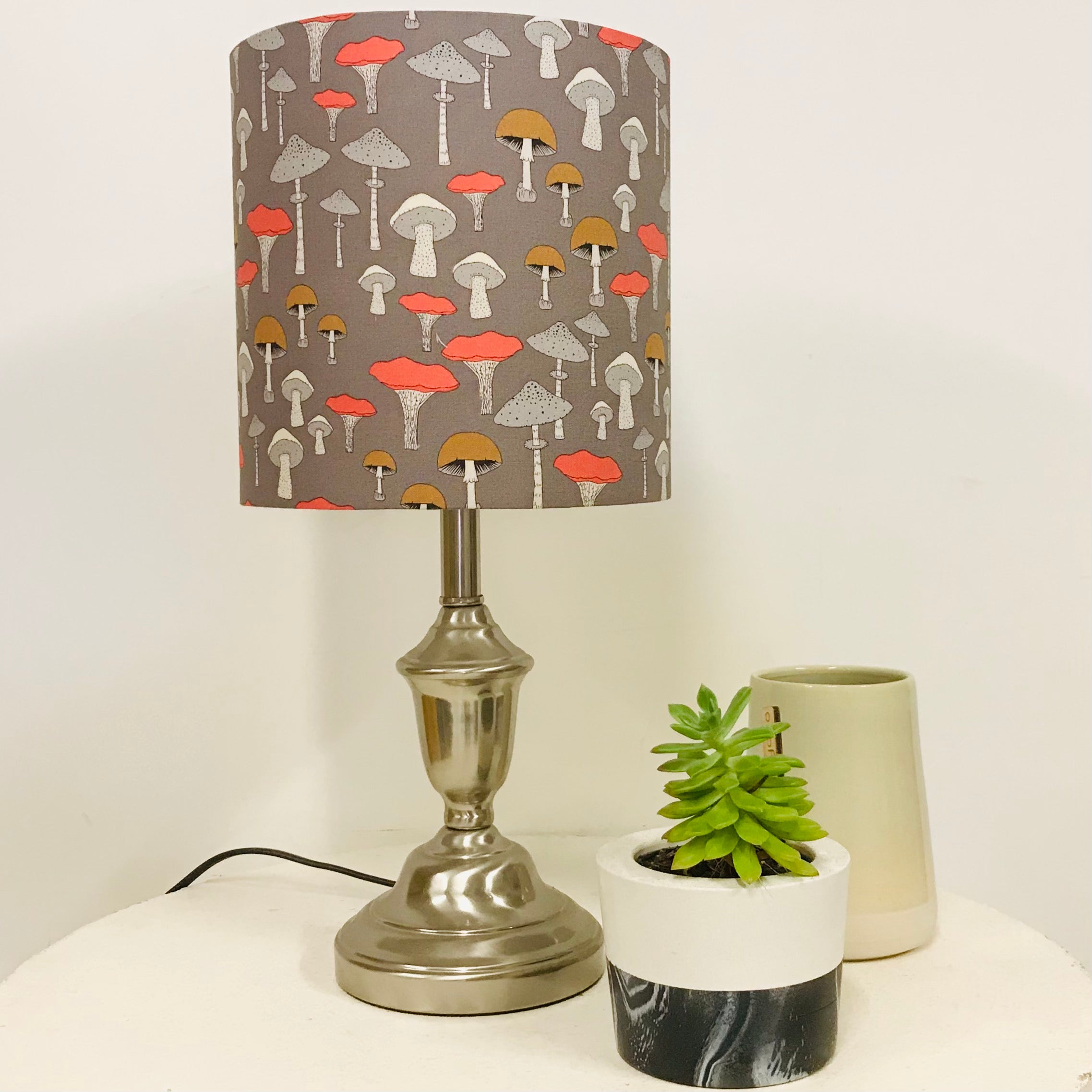 Custom Lamp Shade only - Mushrooms Forest Champignons