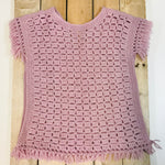 Crocheted locally - Dusty Pink Poncho