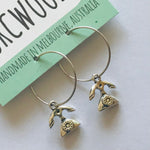 Novelty Charm Hoop Earrings