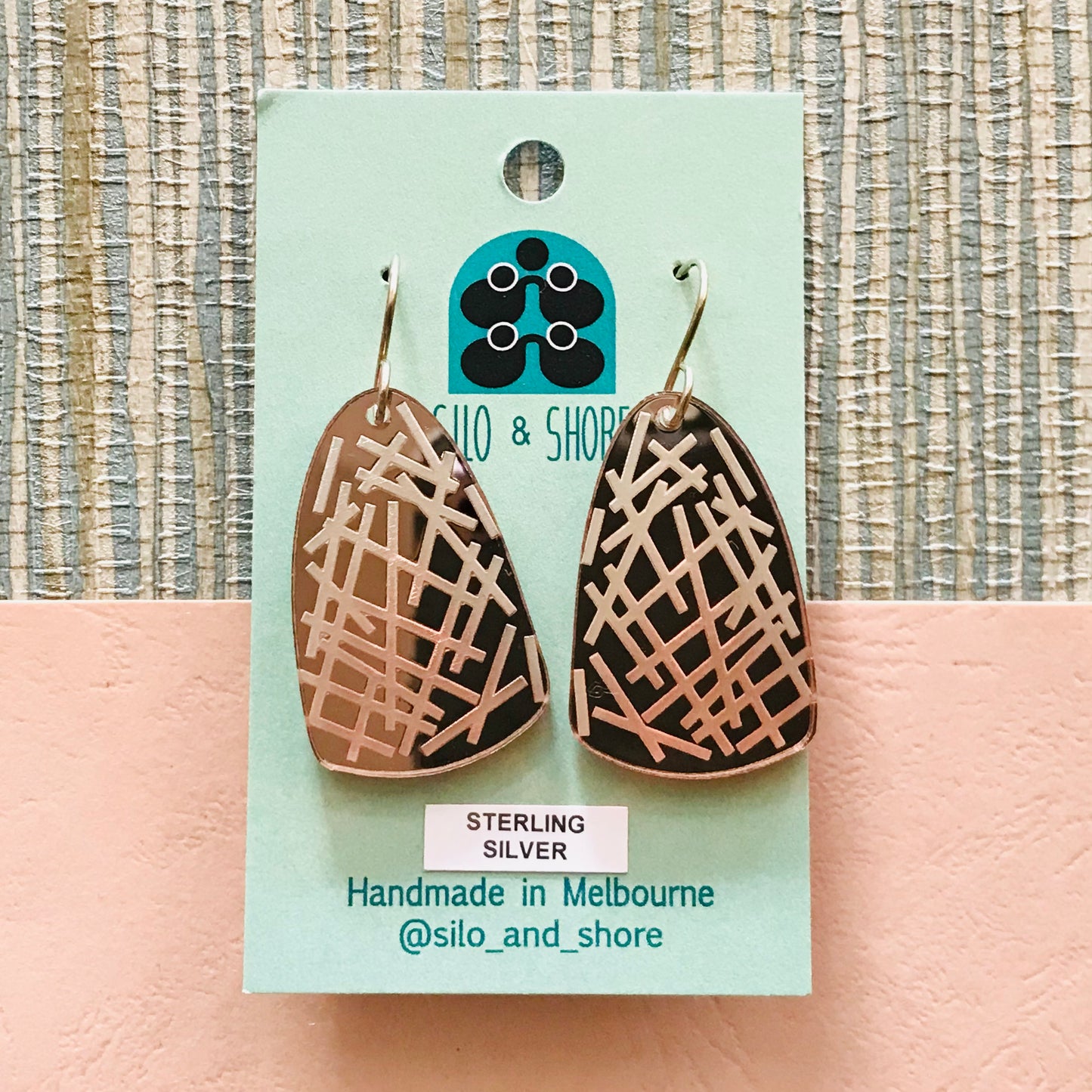 Art Deco Acrylic Earrings - Pick Up Sticks