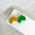 Novelty Studs Earrings - Graphic Acrylic