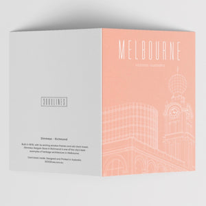 Melbourne Landmark Art Print Greeting Cards
