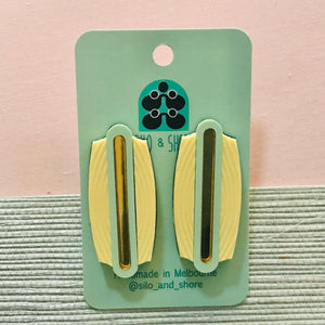 Art Deco Acrylic Earrings - Carrum Studs