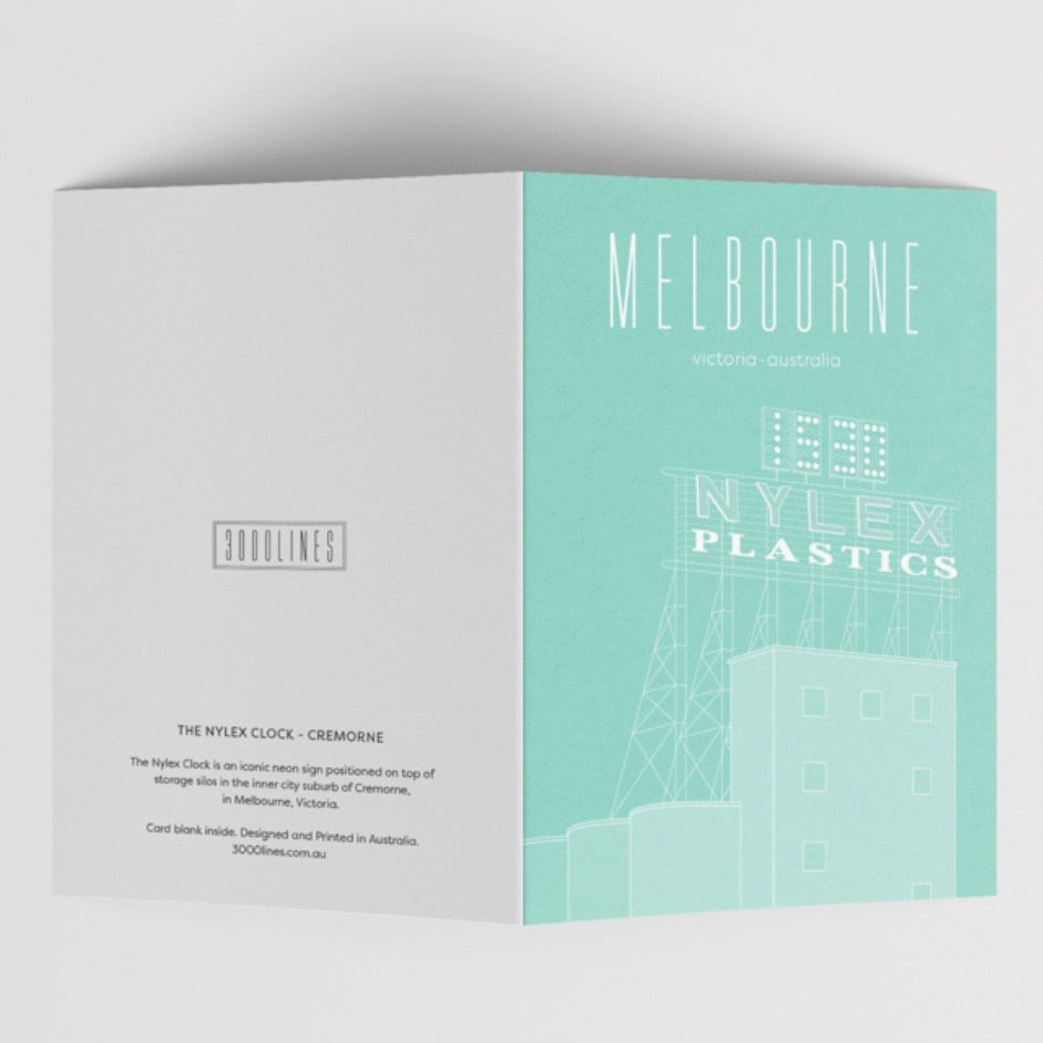 Melbourne Landmark Art Print Greeting Cards