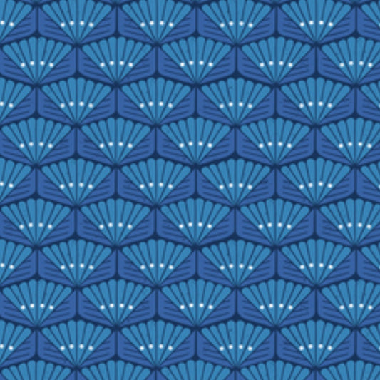 Custom Lamp Shade only - Blue Fans