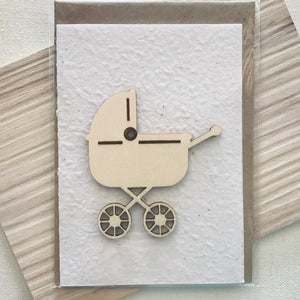 Seed cards with various wooden art