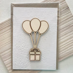 Seed cards with various wooden art