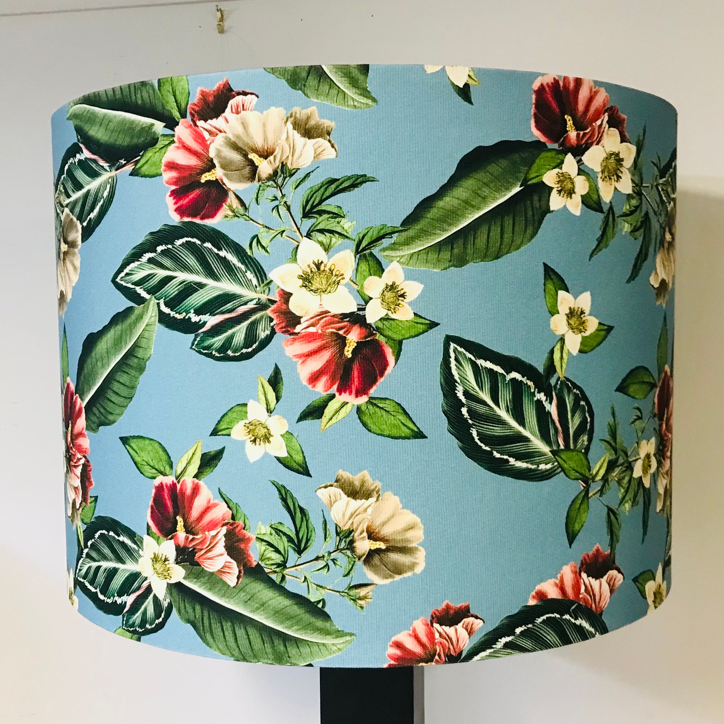 Blue floral lamp online shade