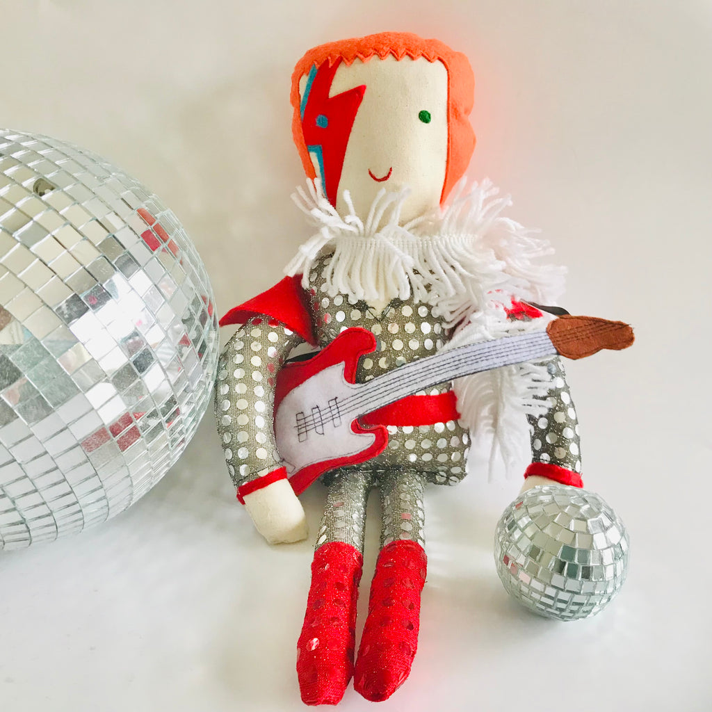 David Bowie Ziggy Stardust Cloth Doll