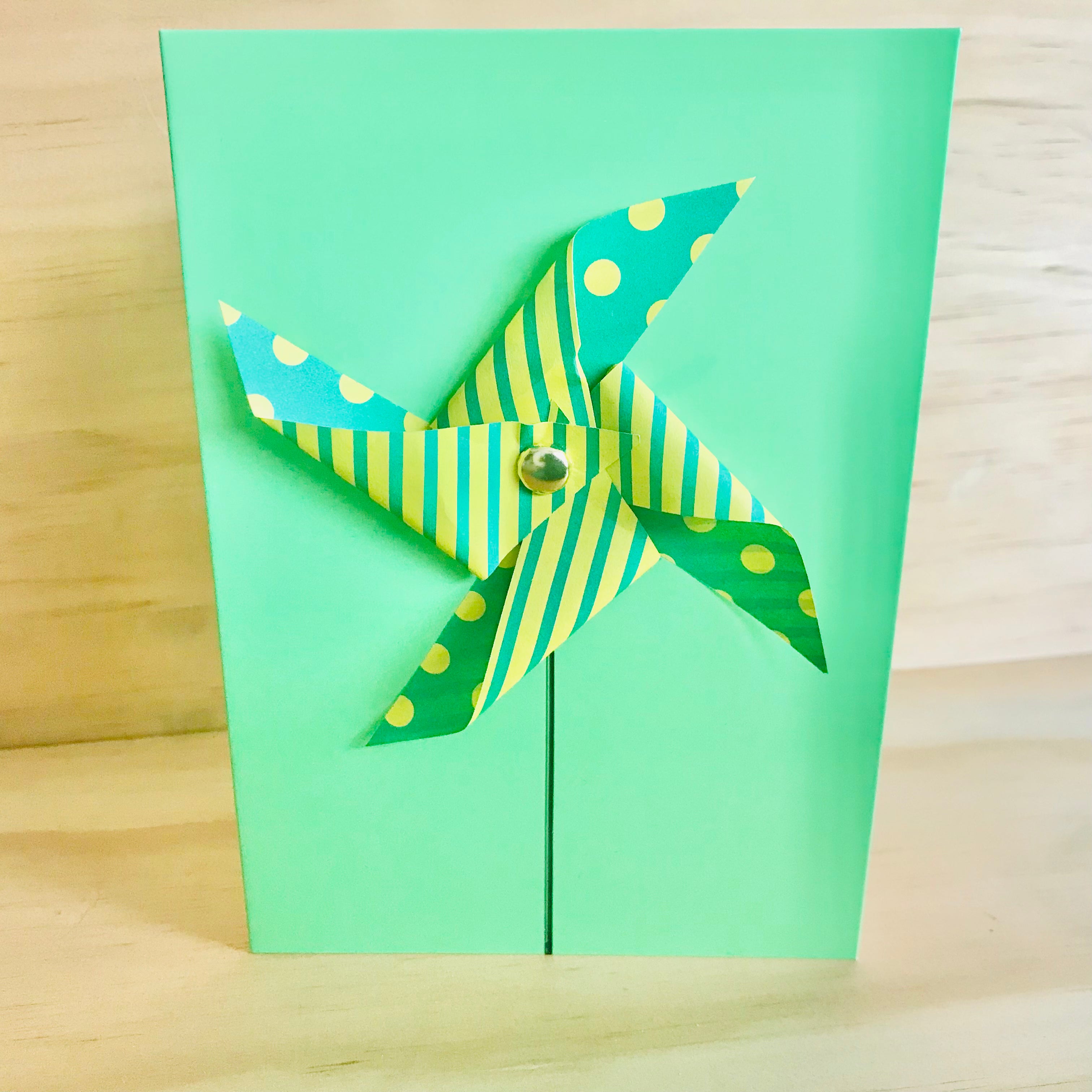 Handmade 3D Pin-Wheel Greeting Cards