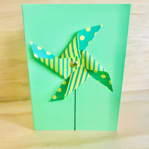 Handmade 3D Pin-Wheel Greeting Cards