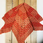 hand-knitted locally - Coral Ombré Crochet Scarf Shawl