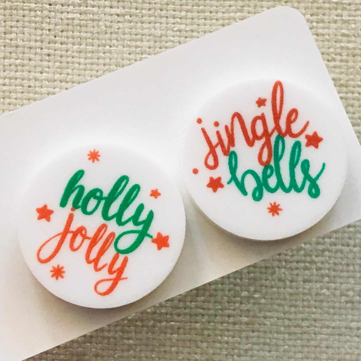 Novelty Studs Earrings - Christmas