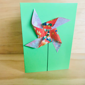 Handmade 3D Pin-Wheel Greeting Cards