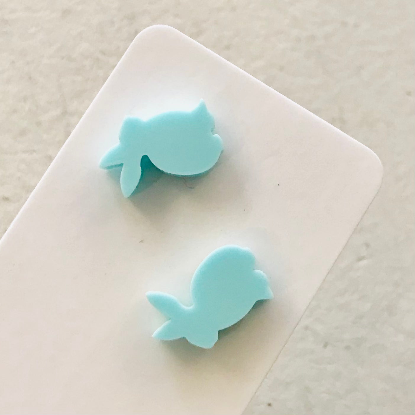 Novelty Studs Earrings - Graphic Acrylic