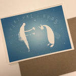 Mixed Media Recycled A6 Art Print Greeting Cards with Envelopes