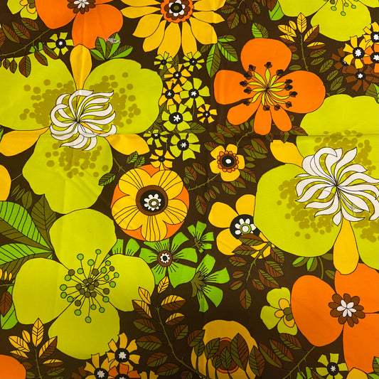 Custom Lamp Shade only - Vintage Floral (Citrus)