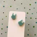Novelty Studs Earrings - Graphic Acrylic