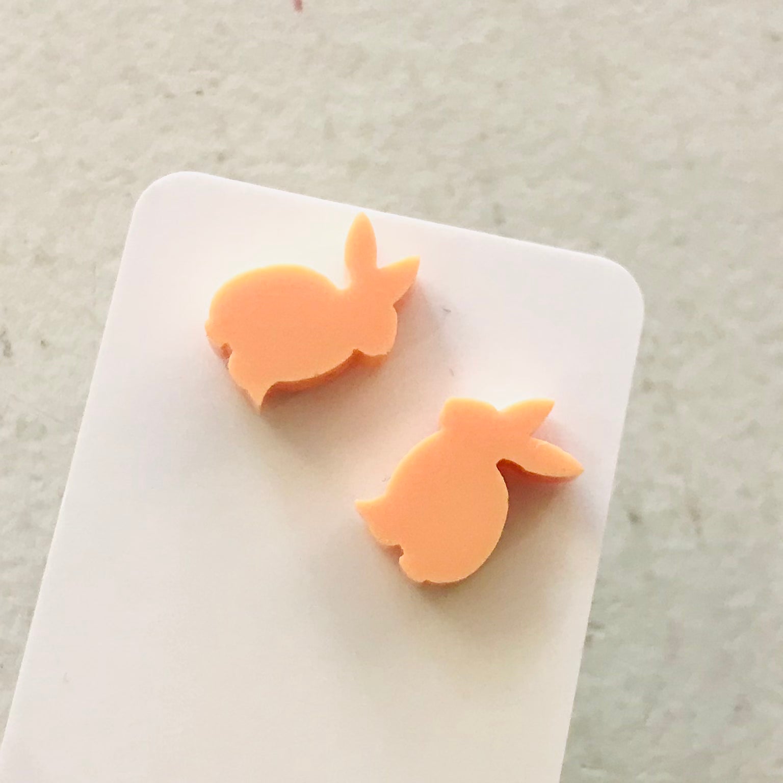 Novelty Studs Earrings - Graphic Acrylic