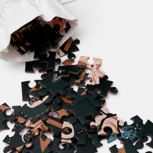 Mindful Jigsaw Puzzle - Peony Kitty
