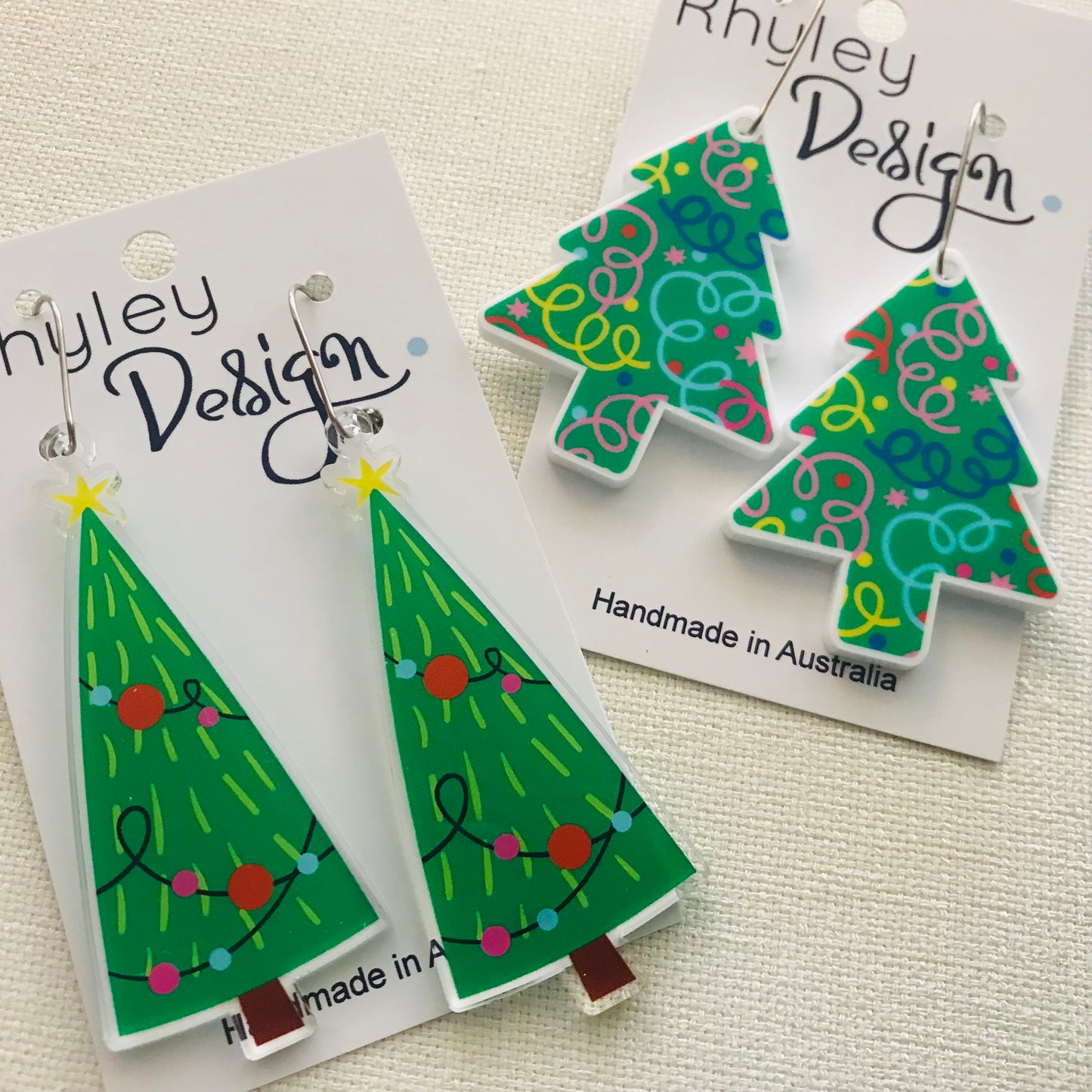 Christmas Tree Statement Earrings