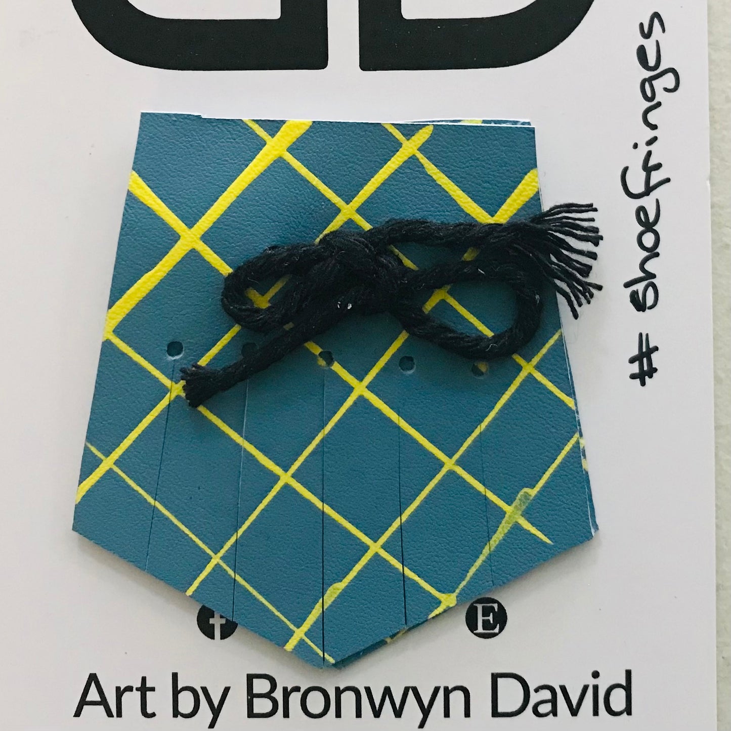 Hand painted leather, faux-leather, perspex & vinyl Shoe Tassel Fringe