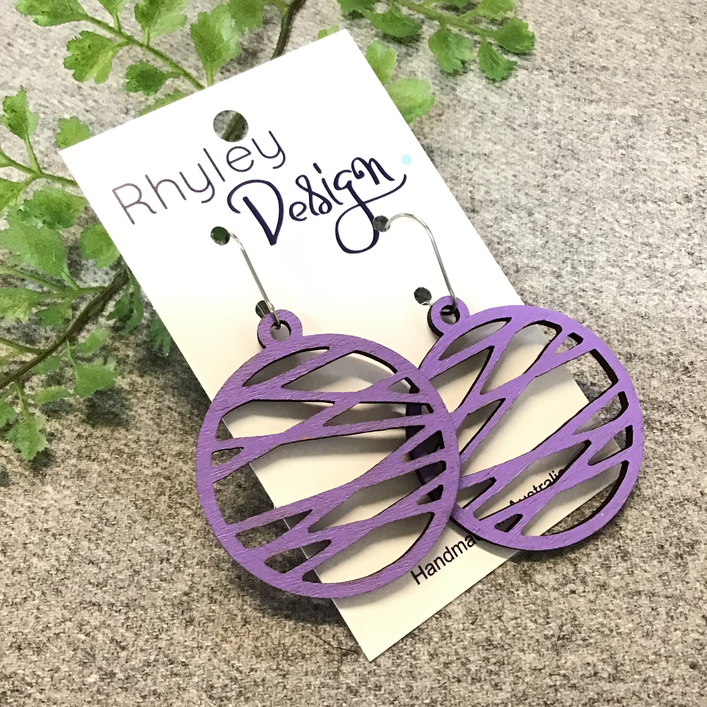Colour Hatch Bamboo Detailed Earrings