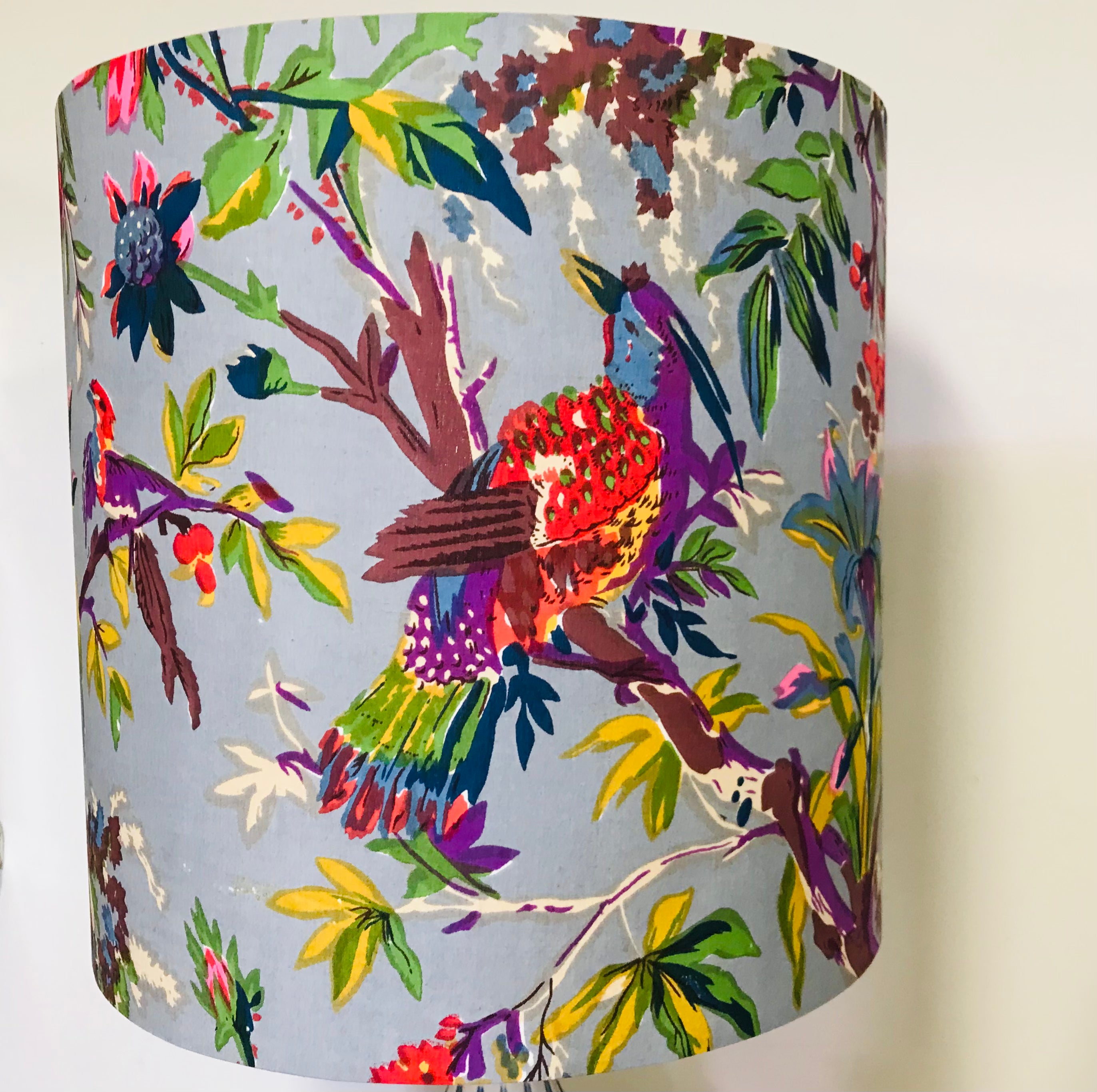 Custom Lamp Shade only - Indian Bird Print