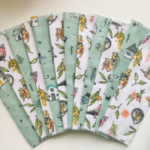 No Waste Reusable Baby Wipes  - pack of 12
