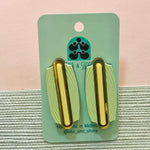 Art Deco Acrylic Earrings - Carrum Studs