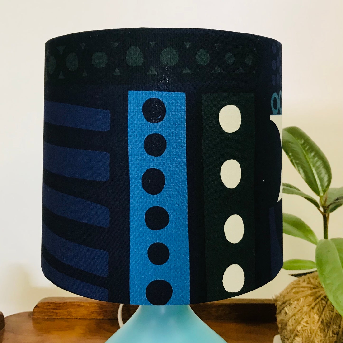 Custom Lamp Shade only - Marimekko  Blue Patterns