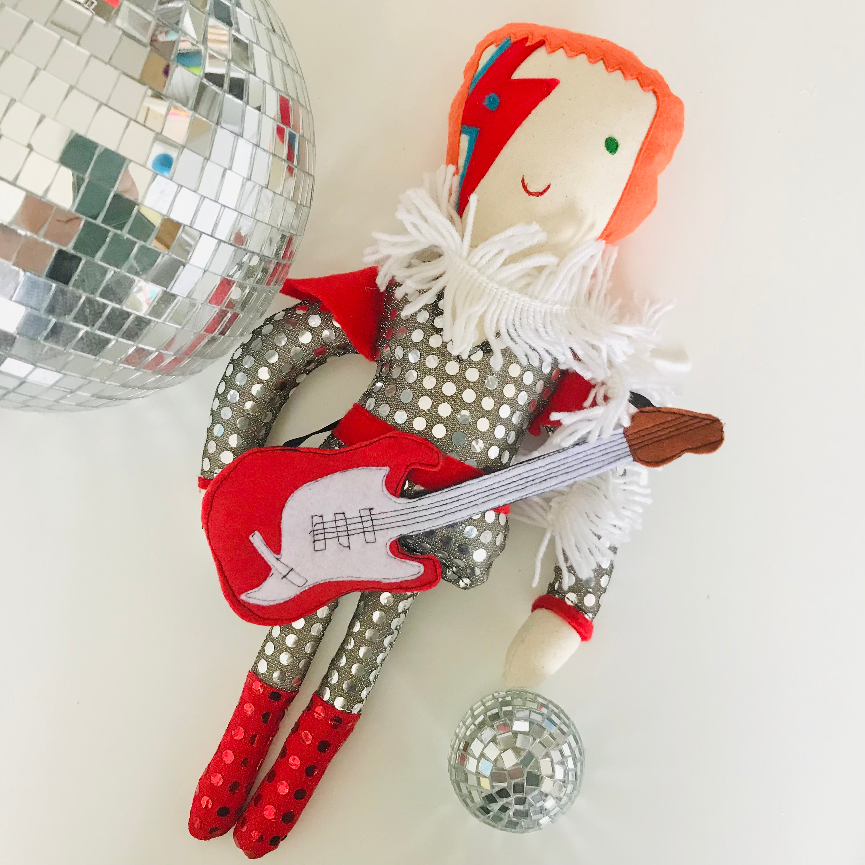 David Bowie Ziggy Stardust Cloth Doll